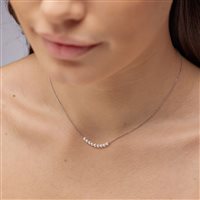 Halskette Brosway Dame FANCY INFINITE WHITE in Silber Perla FIW136 - FIW136